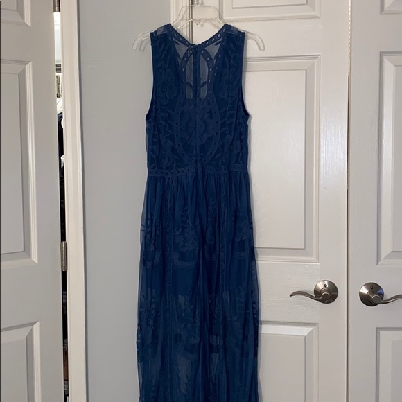 Saved By The Dress Blue Dress-Romper - Picture 3 of 4